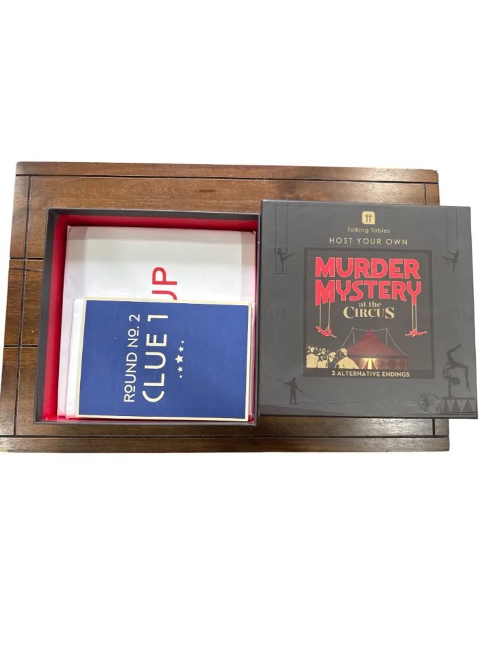 Host Your Own Murder Mystery At The Circus Game Set By Talking Tables